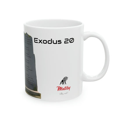 Bible Speaks Exodus 20 Ceramic Mug, 11oz