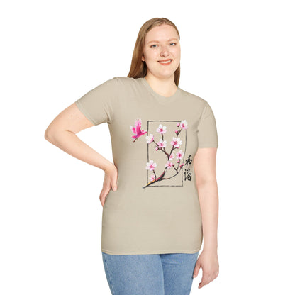 Japanese Cherry Blossom Unisex Softstyle T-Shirt