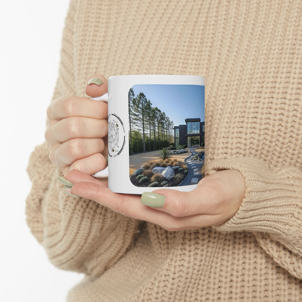 Cozy Architecture & Dreamy Landscapes #2 White Ceramic Mug – Homes Home Sweet Home Cup (11oz/15oz)