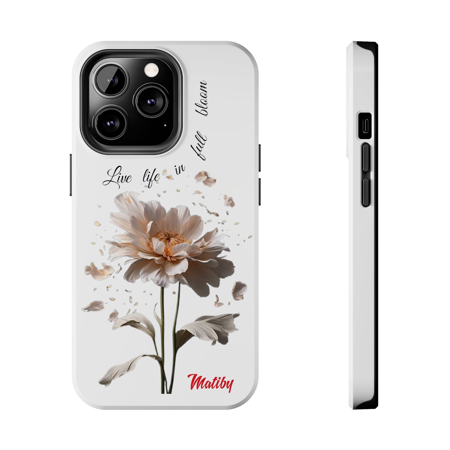 Matiby Amy's Special Flower Bloom White Tough Phone Cases