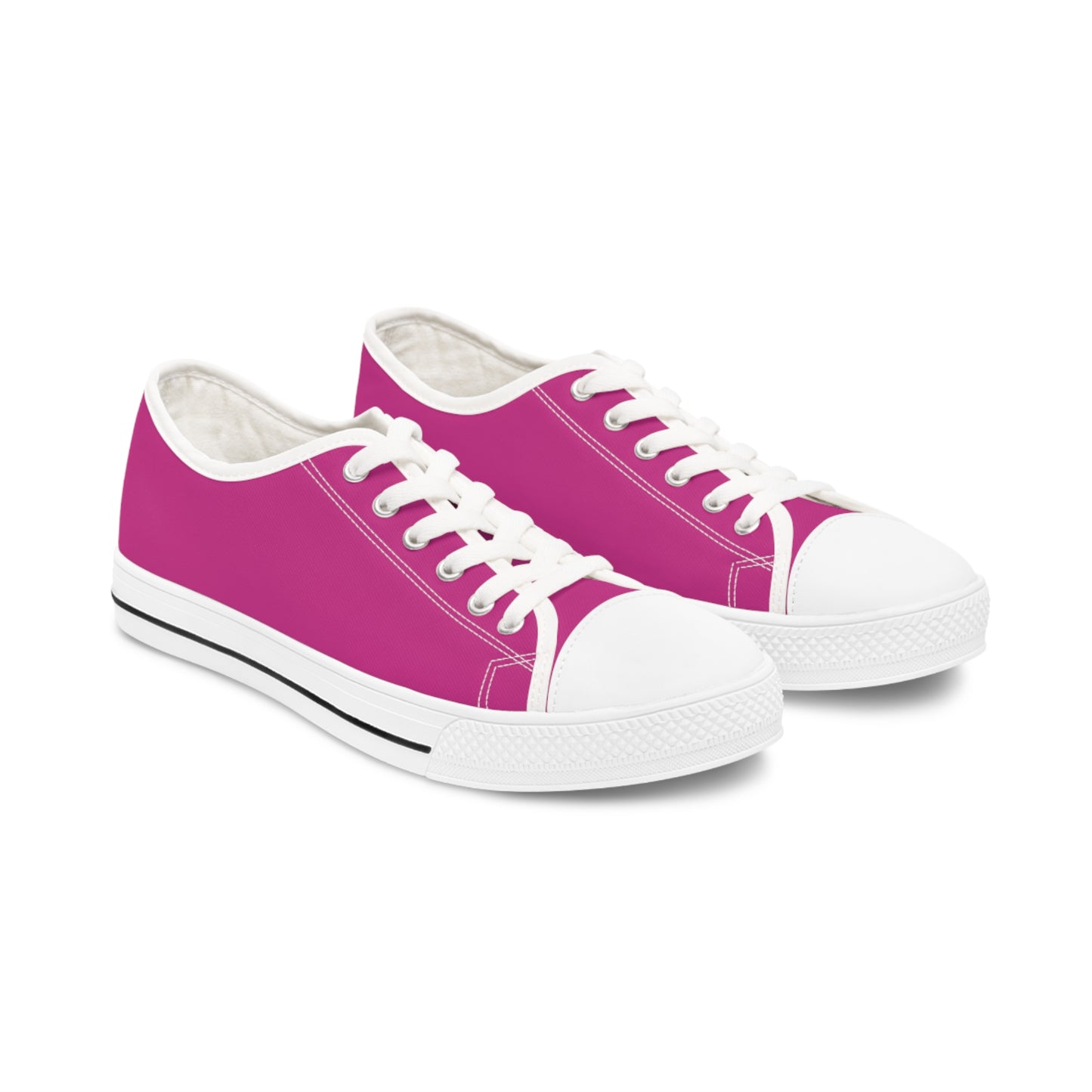 Women's Dark Pink Low Top Sneakers