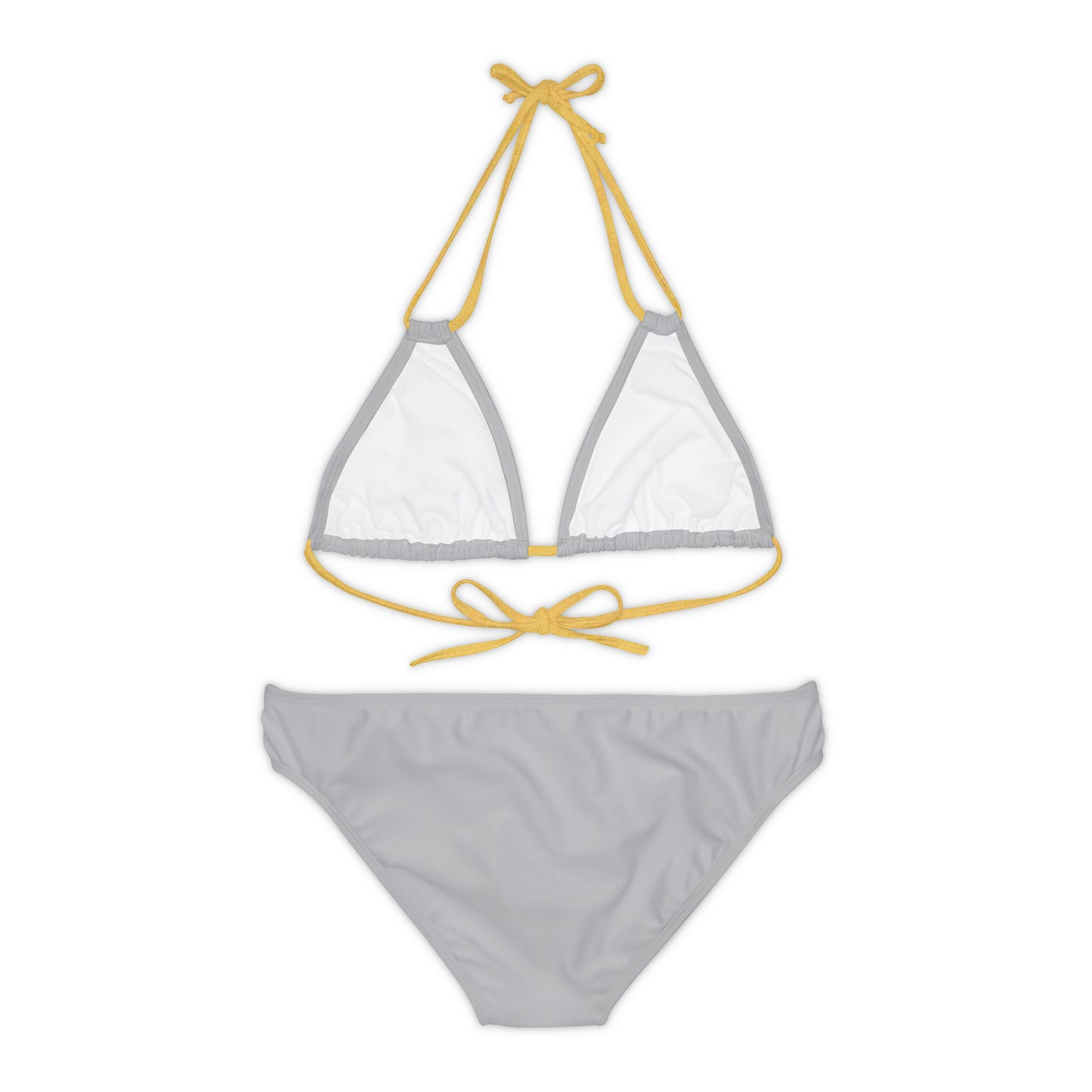 Light Grey Strappy Bikini Set (AOP)