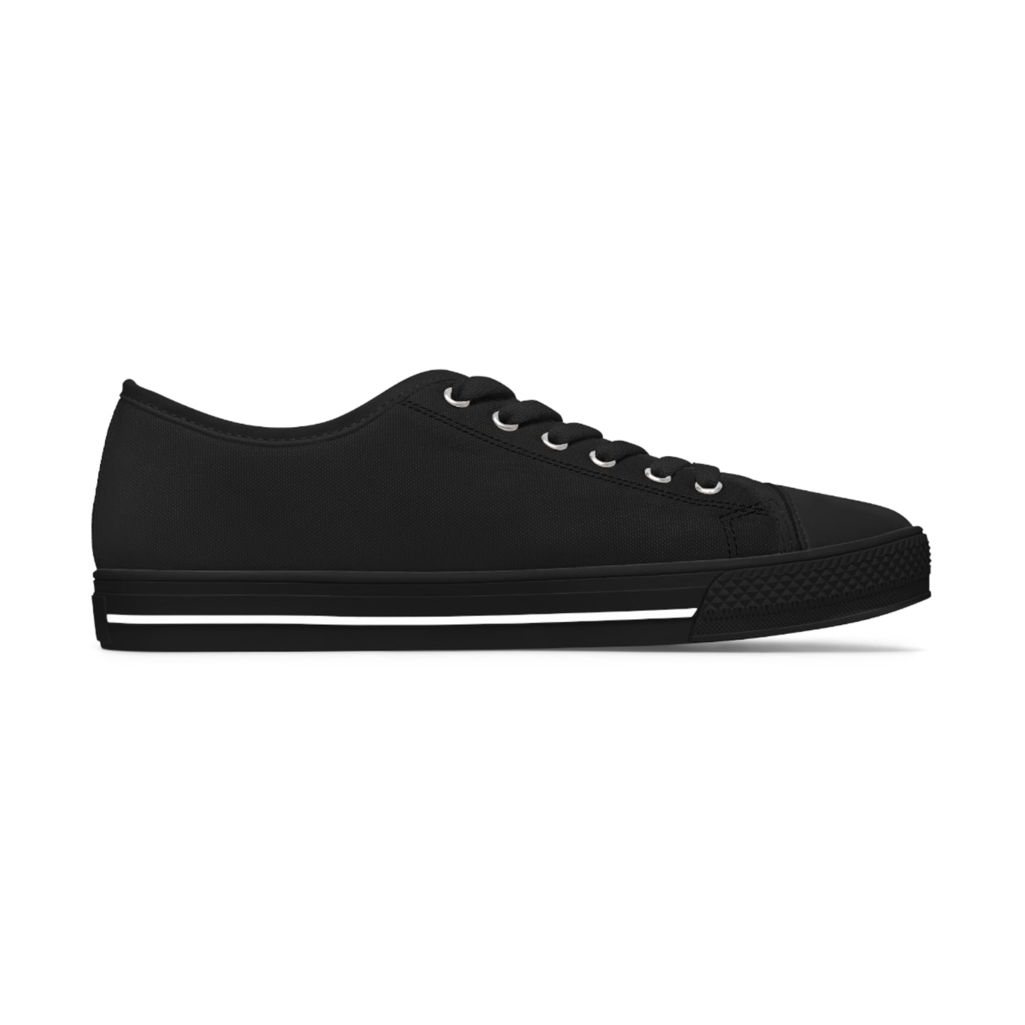 Women's Black Low Top Sneakers