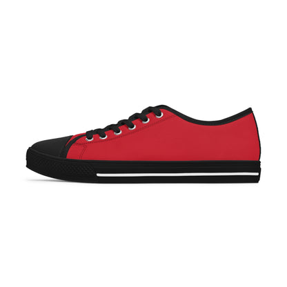 Women's Red Low Top Sneakers