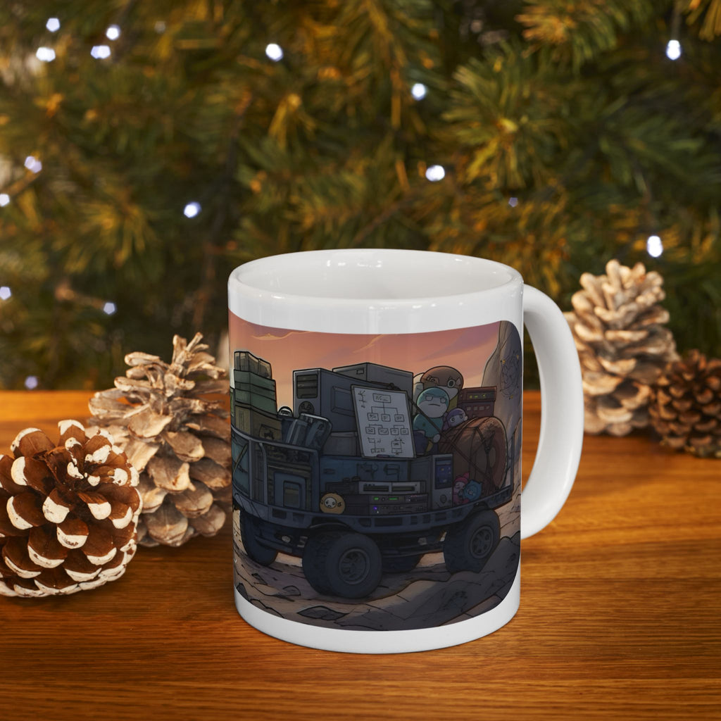 Adventure 4x4 Trucks #24, Indie Game Developers On The Go White Ceramic Mug — Find Your Path To The Essentials Cup (11oz & 15oz)