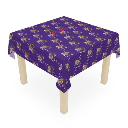 Matiby Purple Flower Tablecloth