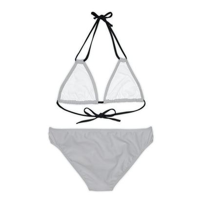 Light Grey Strappy Bikini Set (AOP)