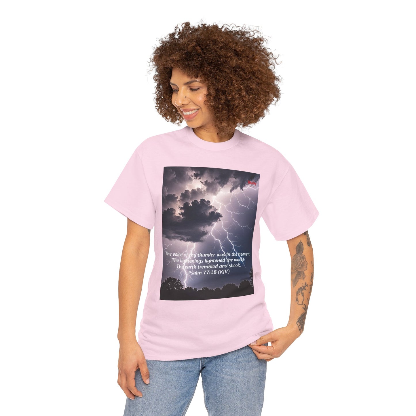 Lightning Style Thunder Unisex Heavy Cotton Tee