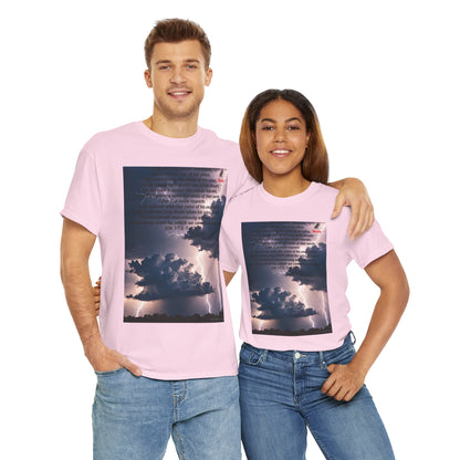 Lightning Style Heart Tremble Unisex Heavy Cotton Tee