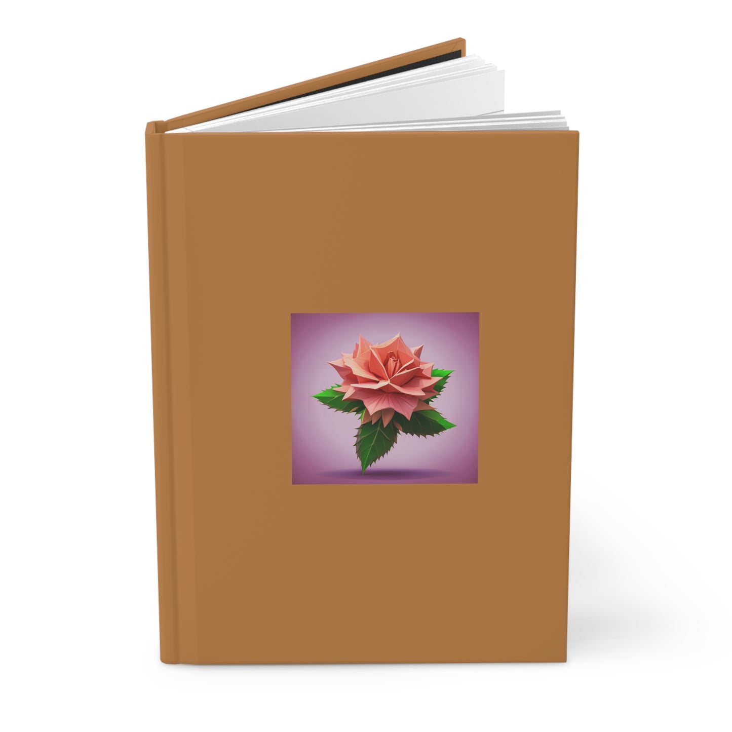 Rose Hardcover Journal Matte Light Brown