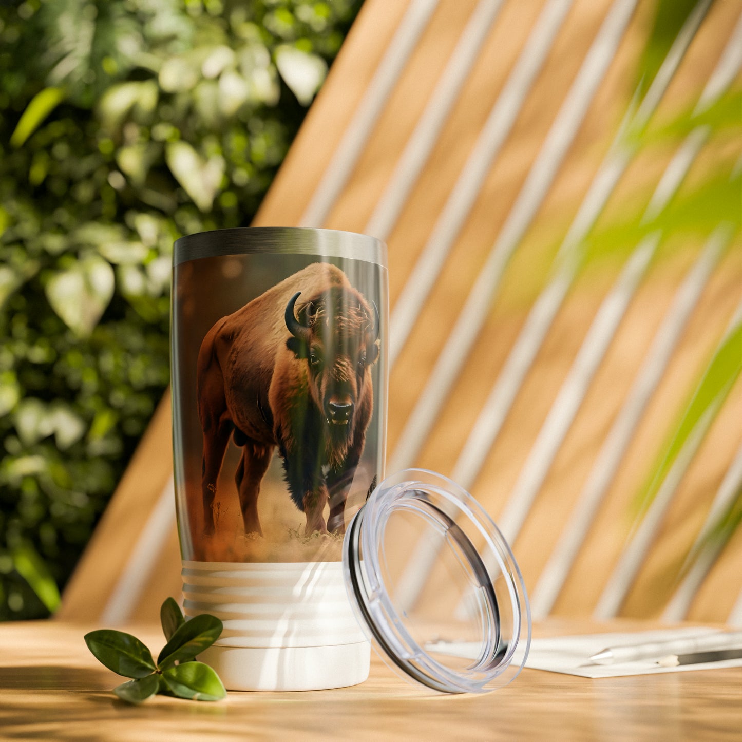 Artzy Bison Ringneck Tumbler, 20oz