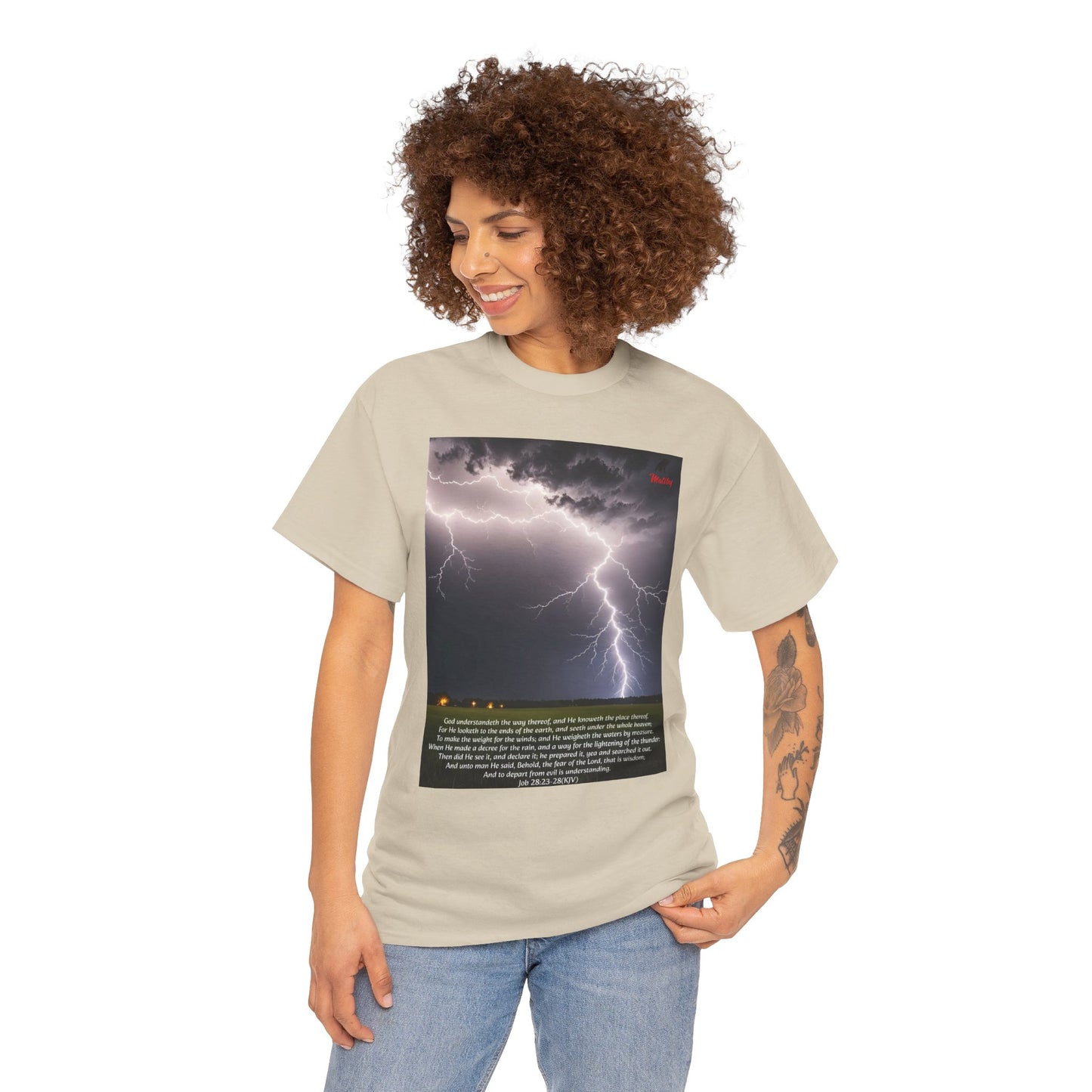 Lightning Style Fear of the Lord Unisex Heavy Cotton Tee