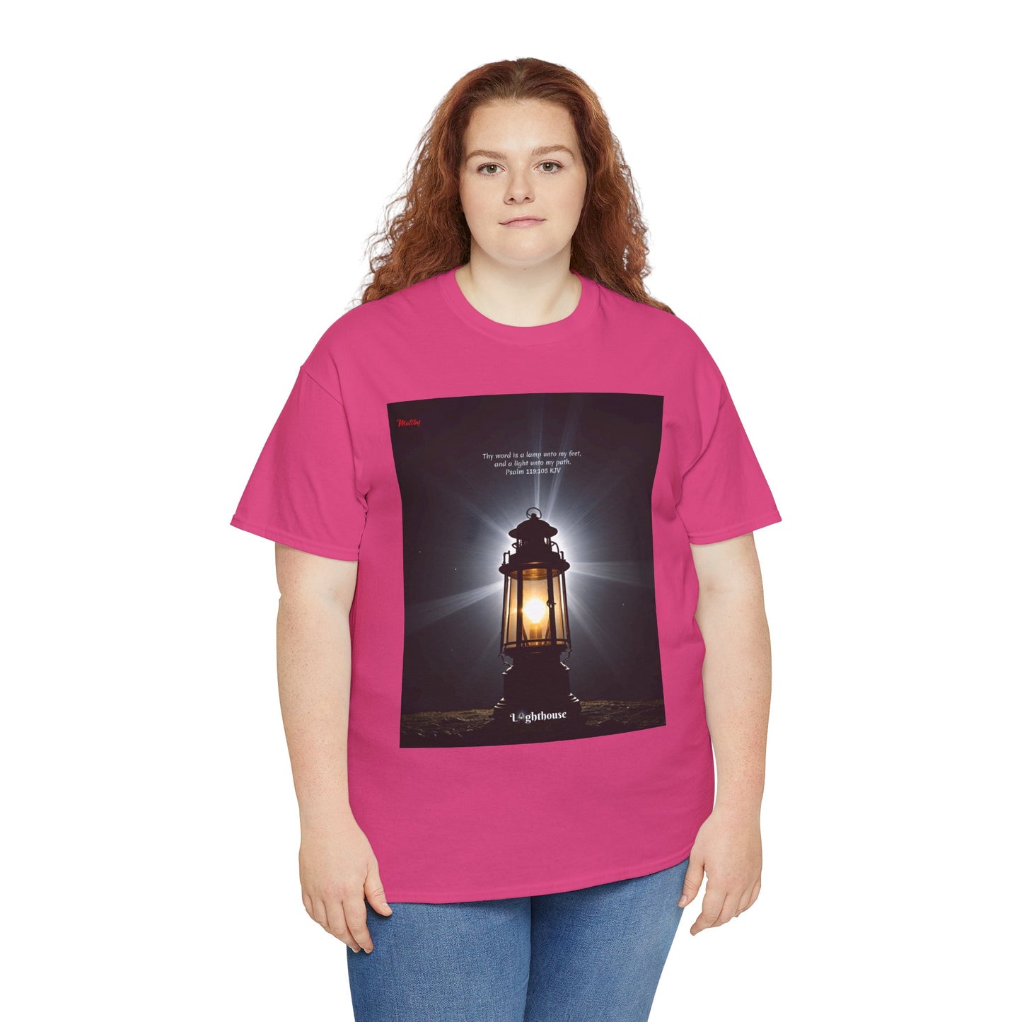 Lighthouse Psalm 119 Unisex Heavy Cotton Tee