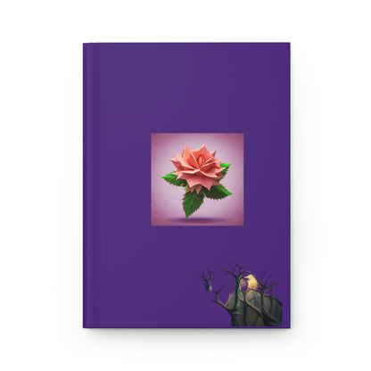 Thorn Rose Hardcover Journal Matte Purple