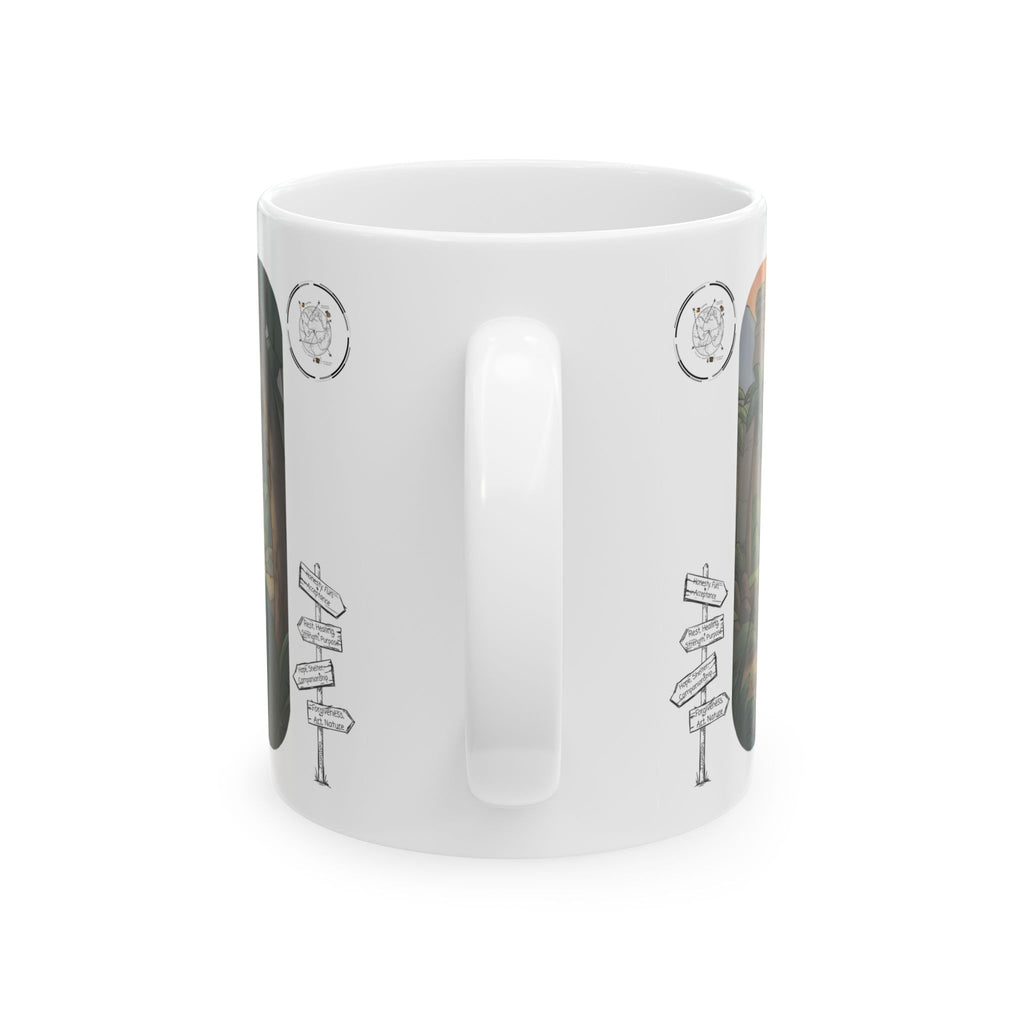 Adventure 4x4 Trucks #8,  Safari On The Go White Ceramic Mug — Find Your Path To The Essentials Cup (11oz & 15oz)