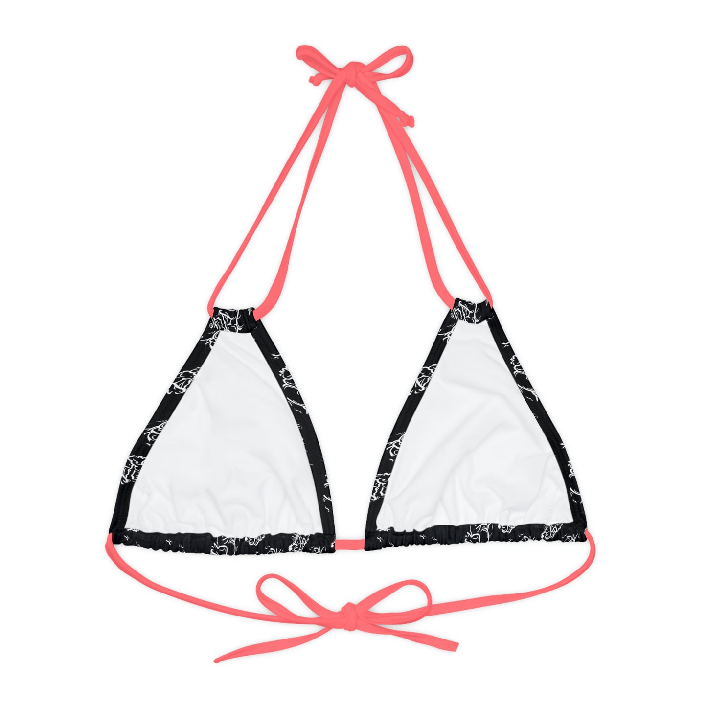 Matiby Lion Strappy Triangle Bikini Top (AOP)