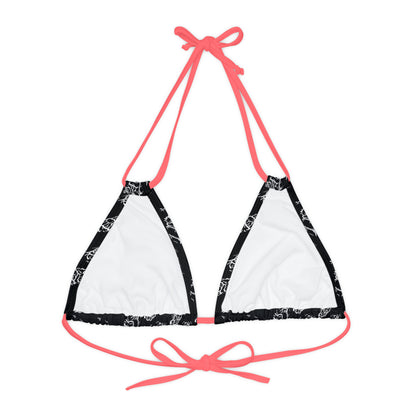 Matiby Lion Strappy Triangle Bikini Top (AOP)