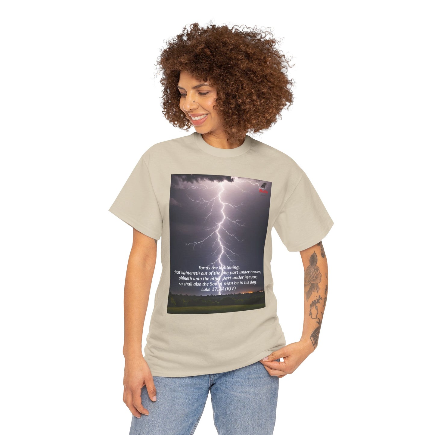 Lightning Style Son of man Unisex Heavy Cotton Tee