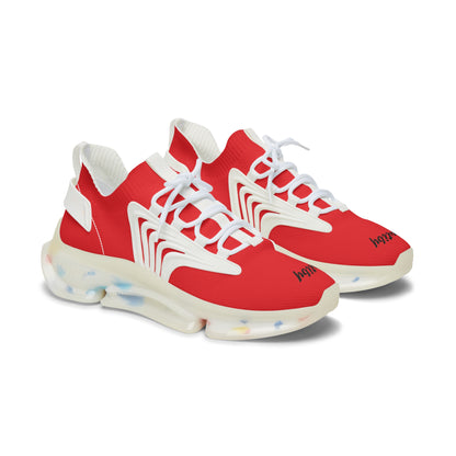 Women's "Rojo" Red Mesh Sneakers