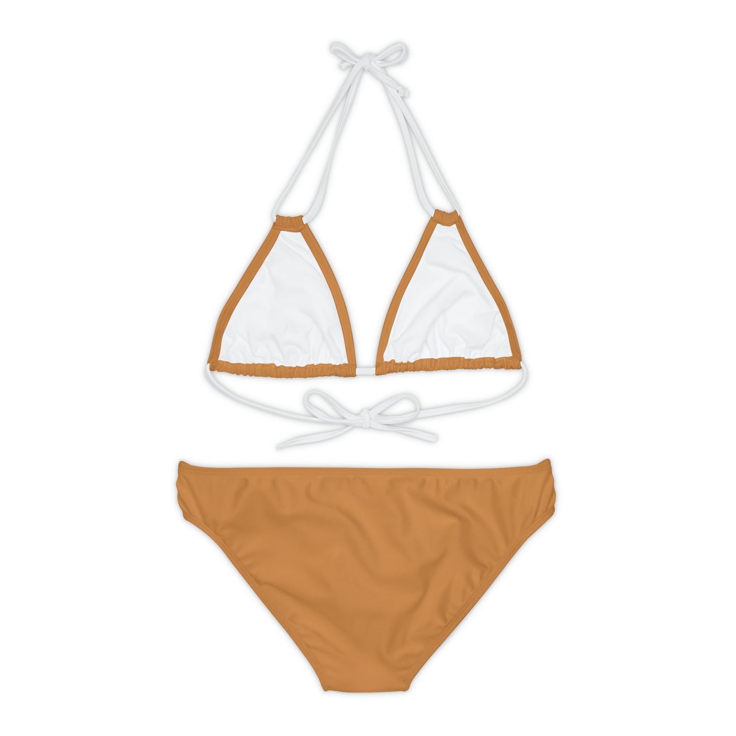 Light Brown Strappy Bikini Set (AOP)