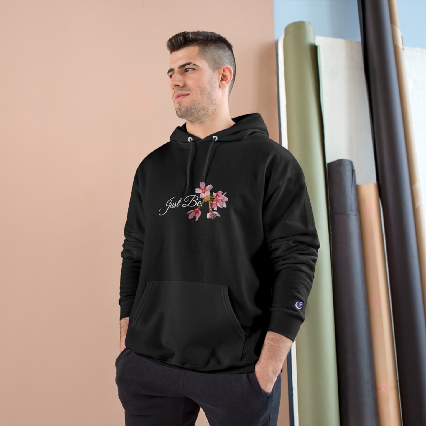 Matiby Cherry Blossom Just Be Champion Hoodie