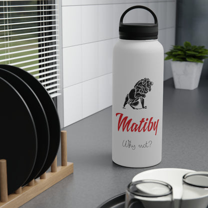 Matiby Stainless Steel Water Bottle, Handle Lid