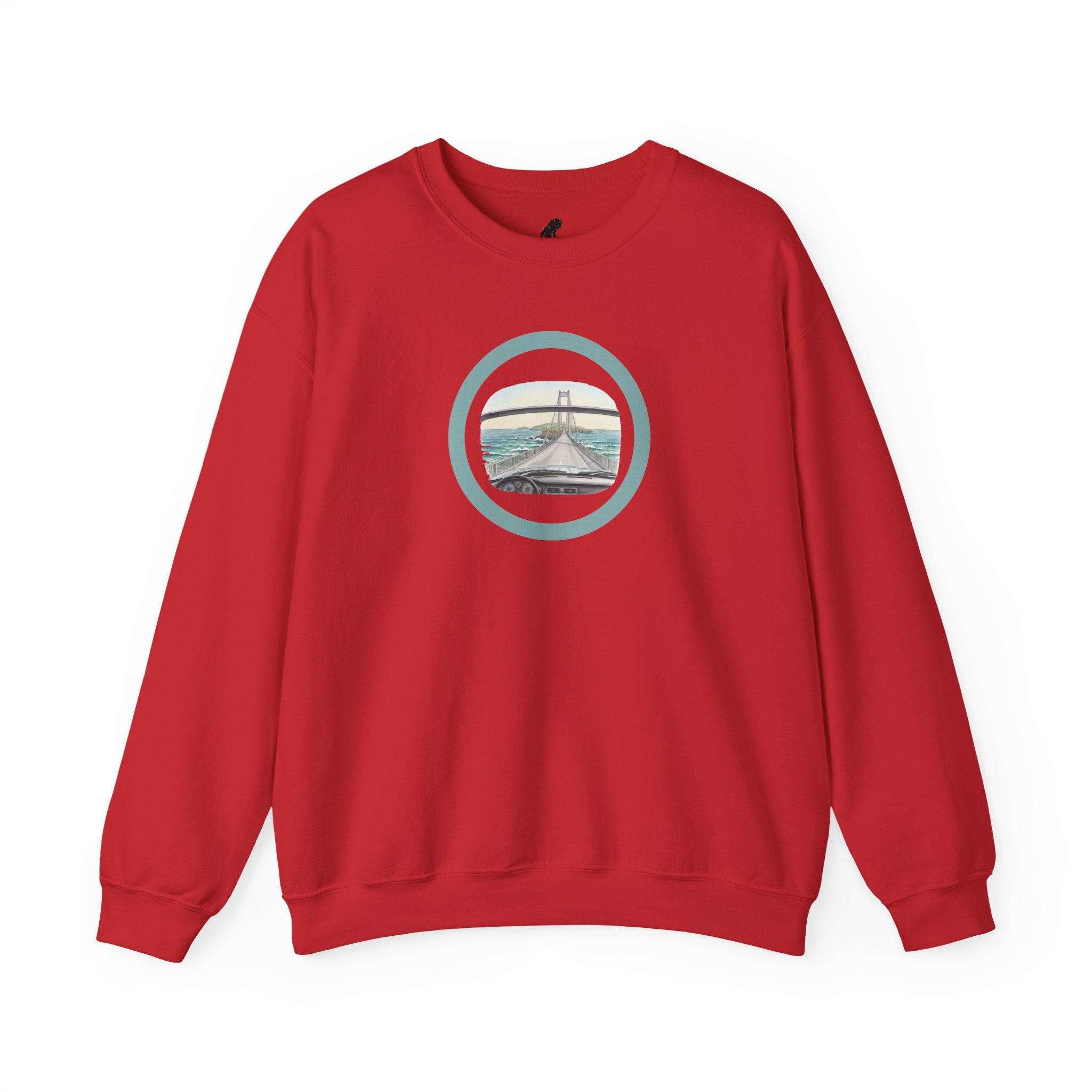 Coastal Bridge Drive Circle Crewneck Sweatshirt