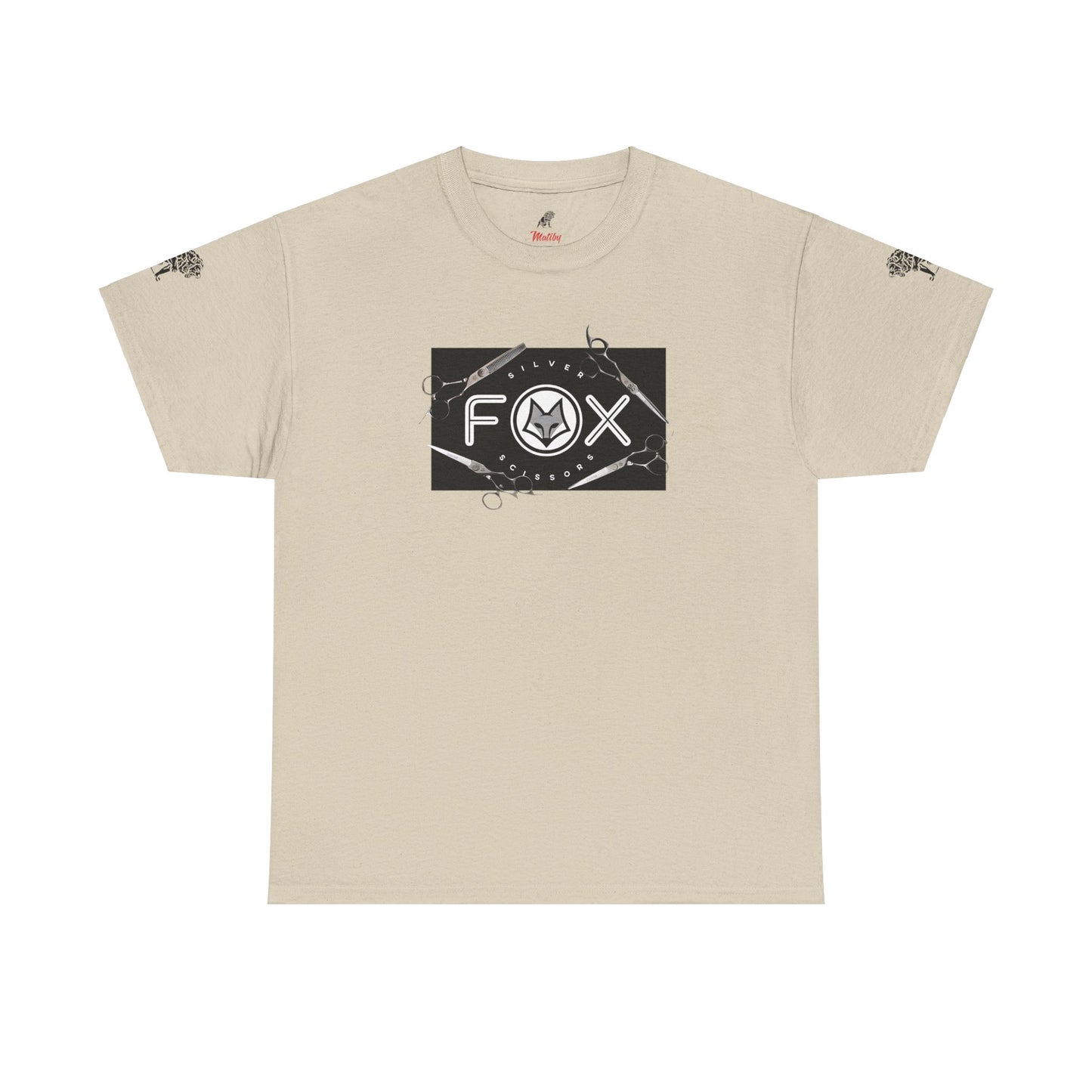 Silver Fox Scissors Unisex Heavy Cotton Tee