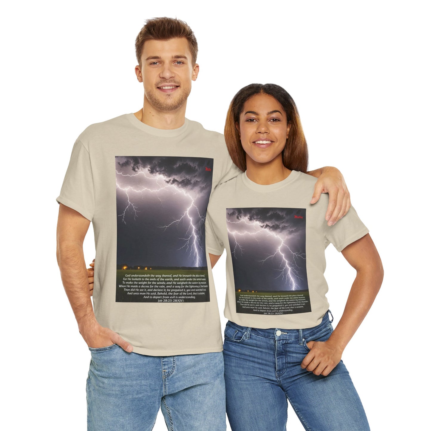 Lightning Style Fear of the Lord Unisex Heavy Cotton Tee