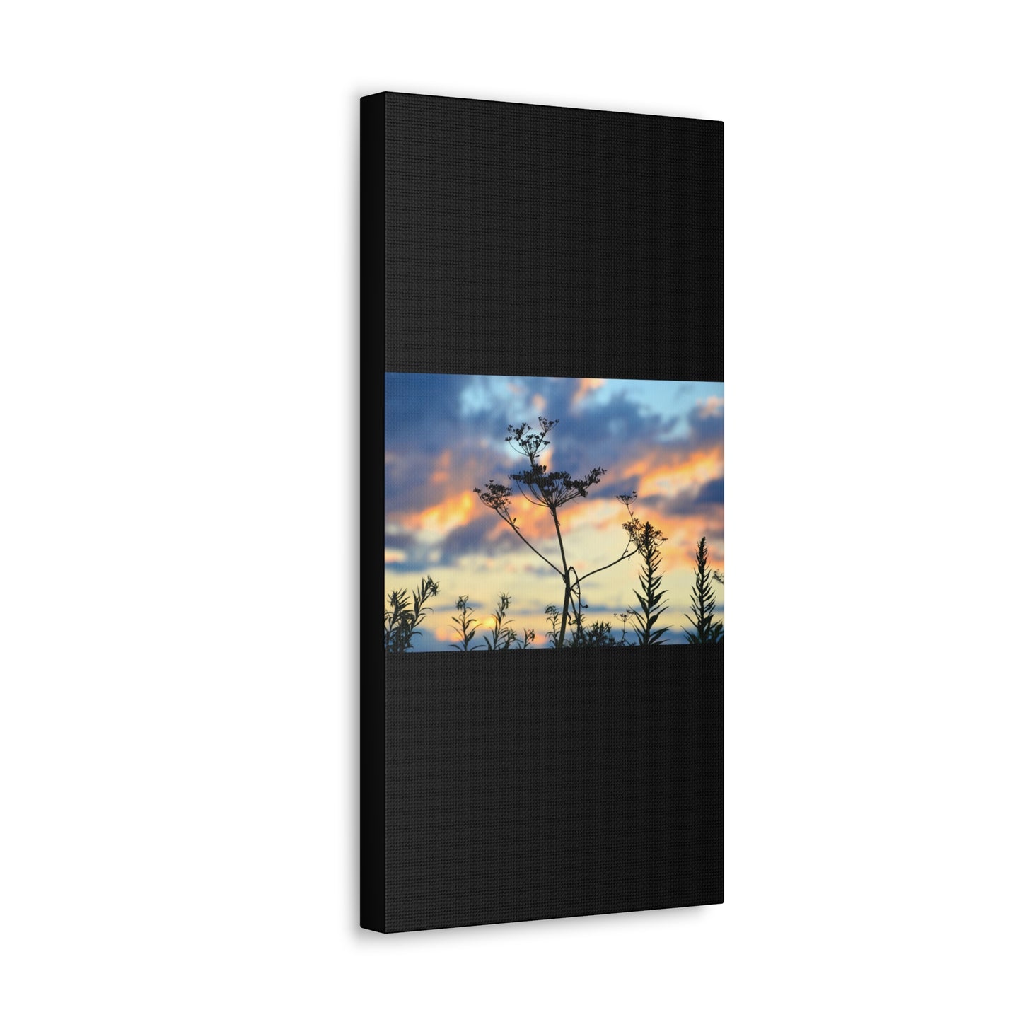 Nature Sunset Silhouette Black Canvas Gallery Wraps