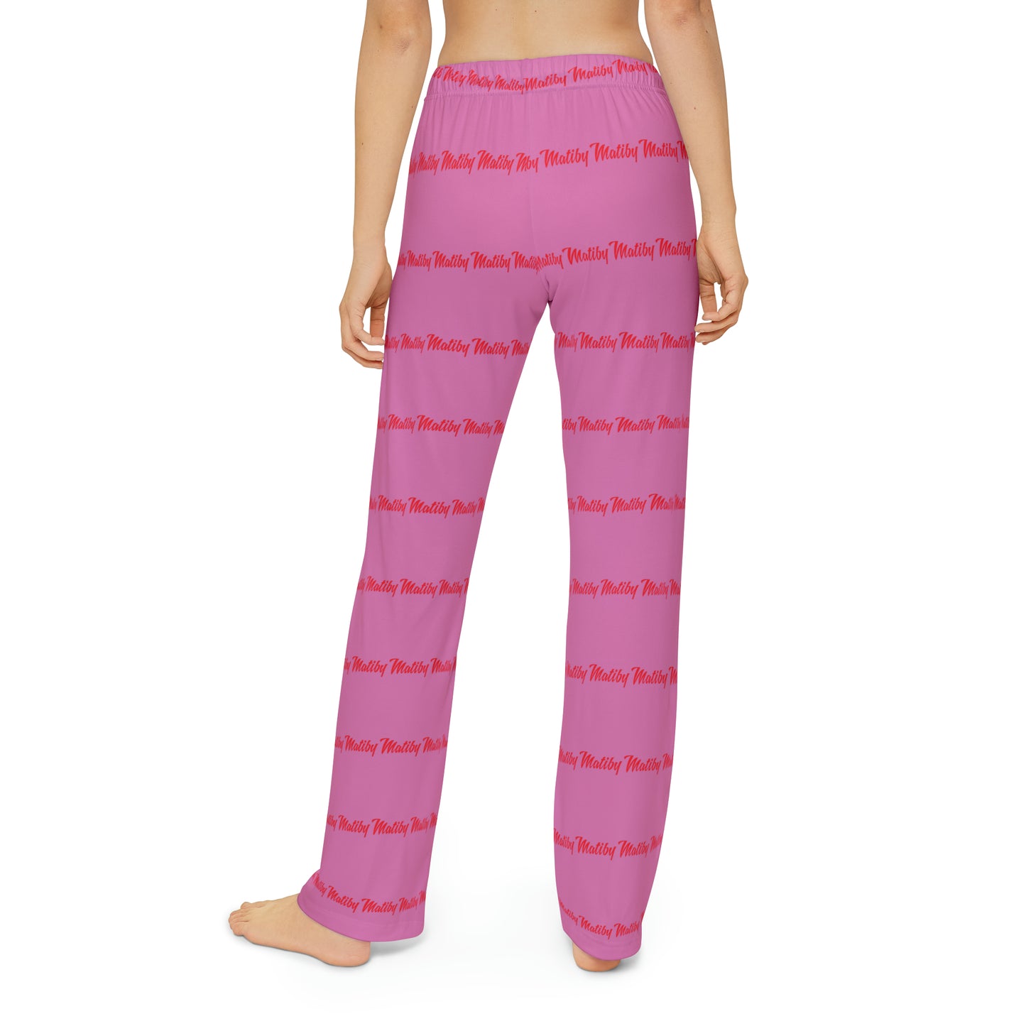 Kids Pink Pajama Pants (AOP)