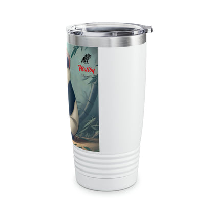 Artzy Baseball Panda Ringneck Tumbler, 20oz