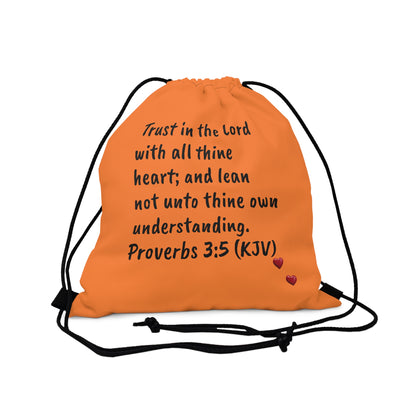 Bible Speaks Outdoor Drawstring Orange