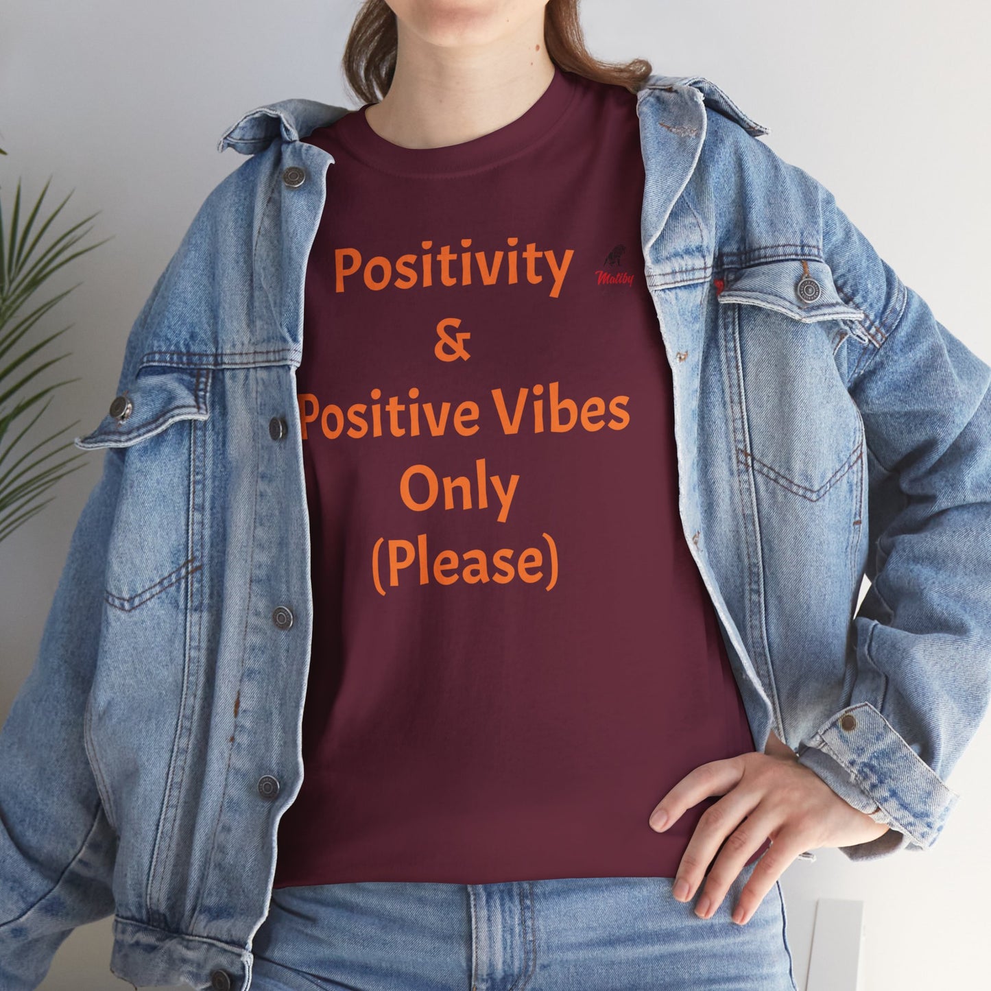 Positivity Unisex Heavy Cotton Tee