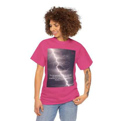 Lightning Style East West Unisex Heavy Cotton Tee