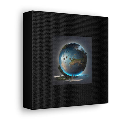 Matiby Worlds Black Canvas Gallery Wraps