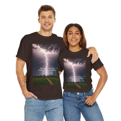 Lightning Style Satan's Fall Unisex Heavy Cotton Tee