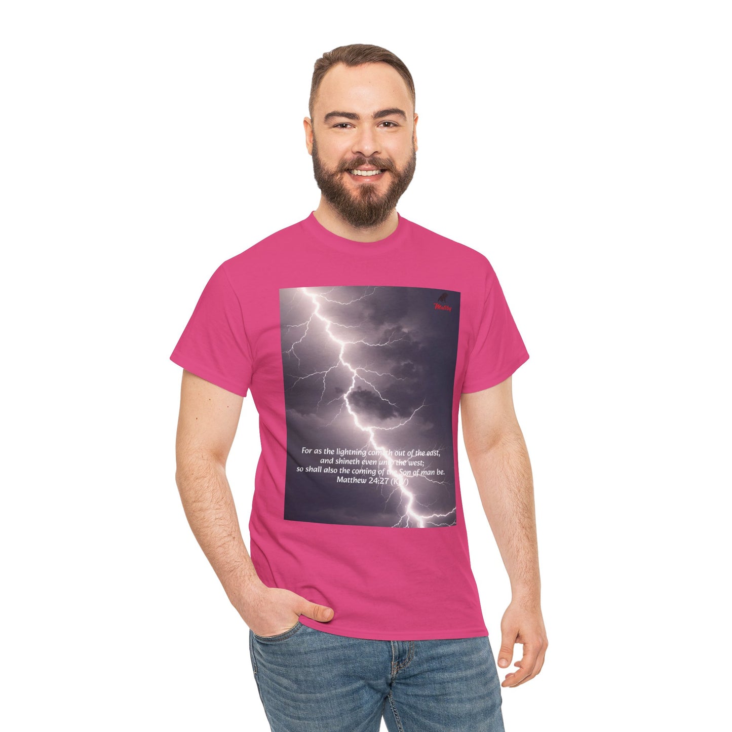 Lightning Style East West Unisex Heavy Cotton Tee