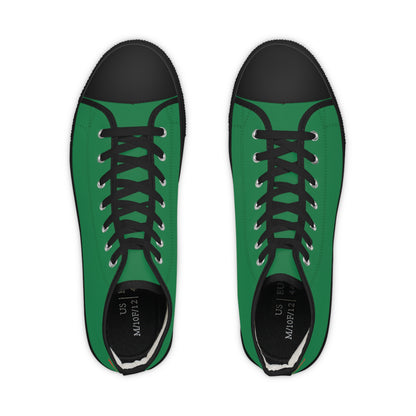 Men's Dark Green High Top Sneakers