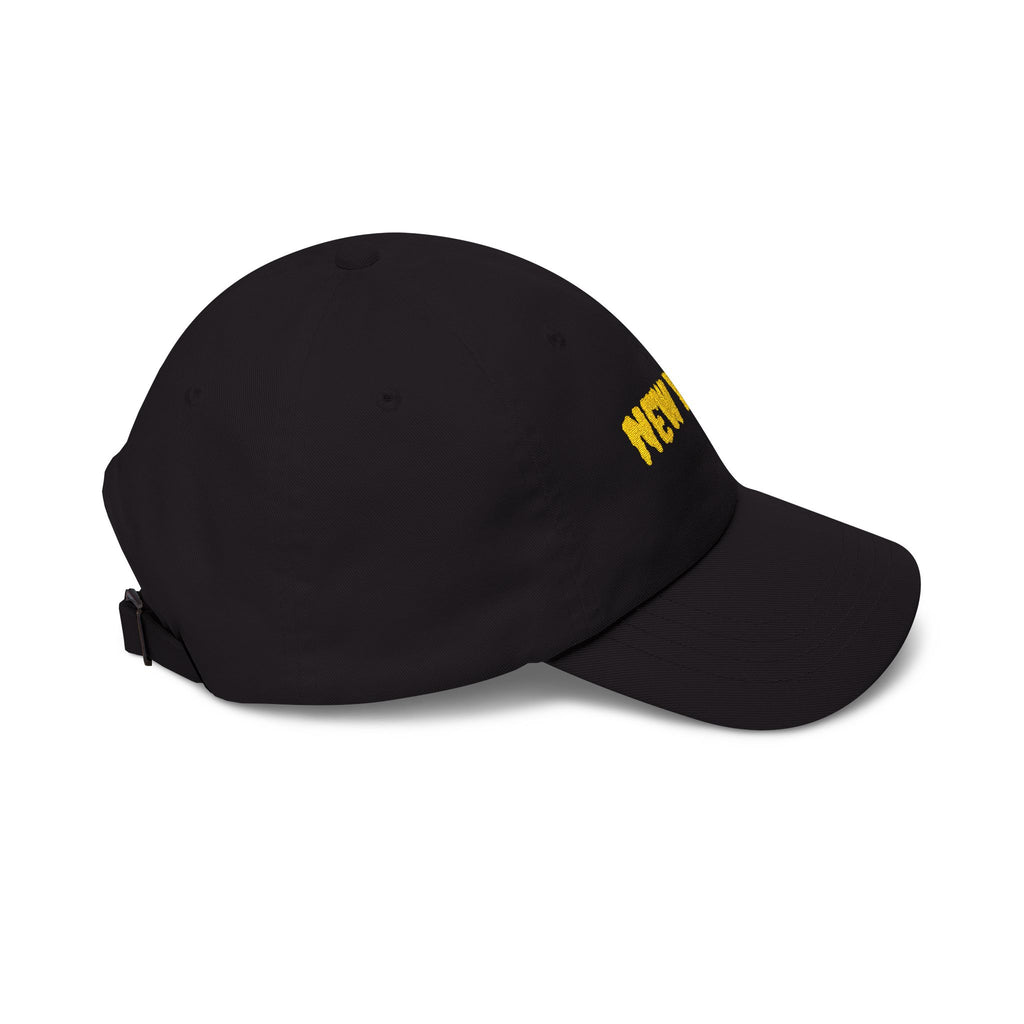 New York United States of America Gold Embroidered Classic Dad Cap | NY 11th USA Baseball Hat