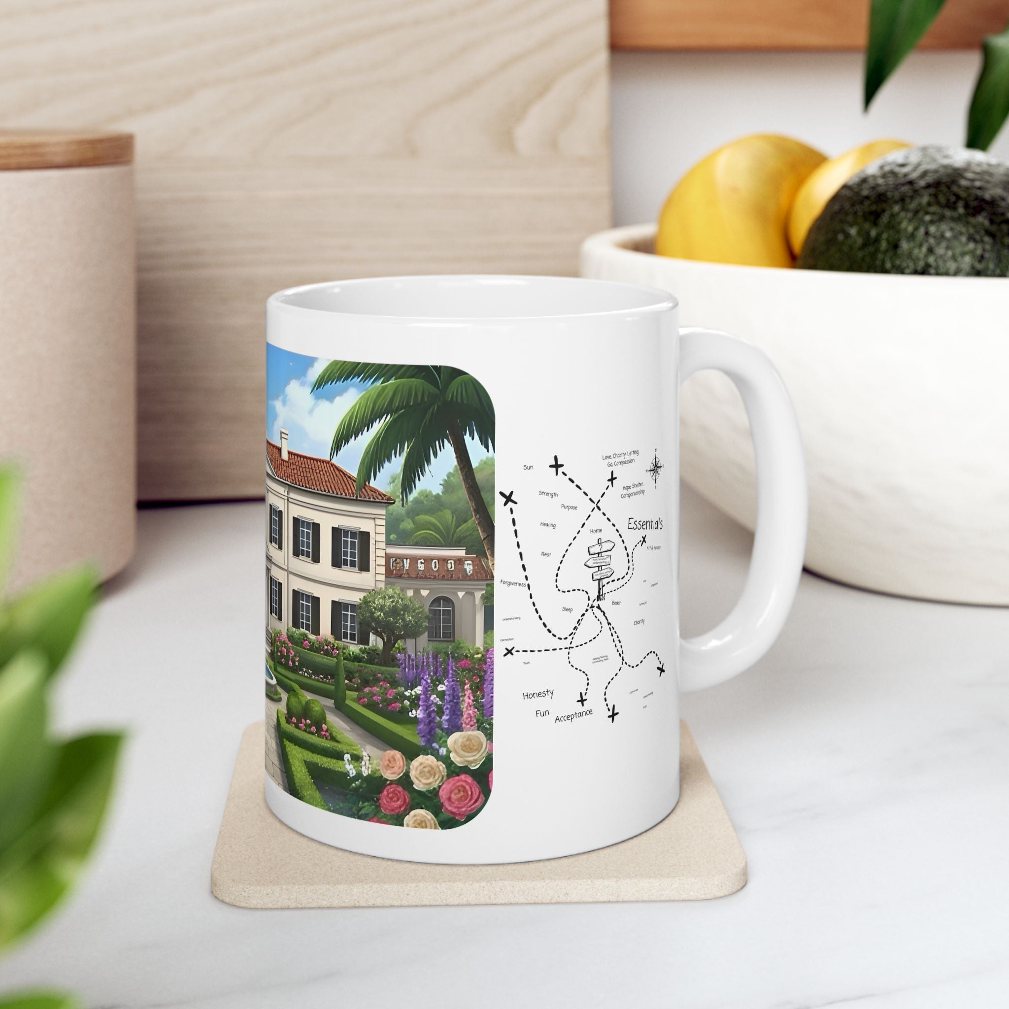 Cozy Architecture & Dreamy Landscapes #32 White Ceramic Mug – Homes Home Sweet Home Cup (11oz/15oz)
