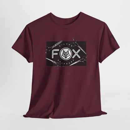 Silver Fox Scissors Unisex Heavy Cotton Tee