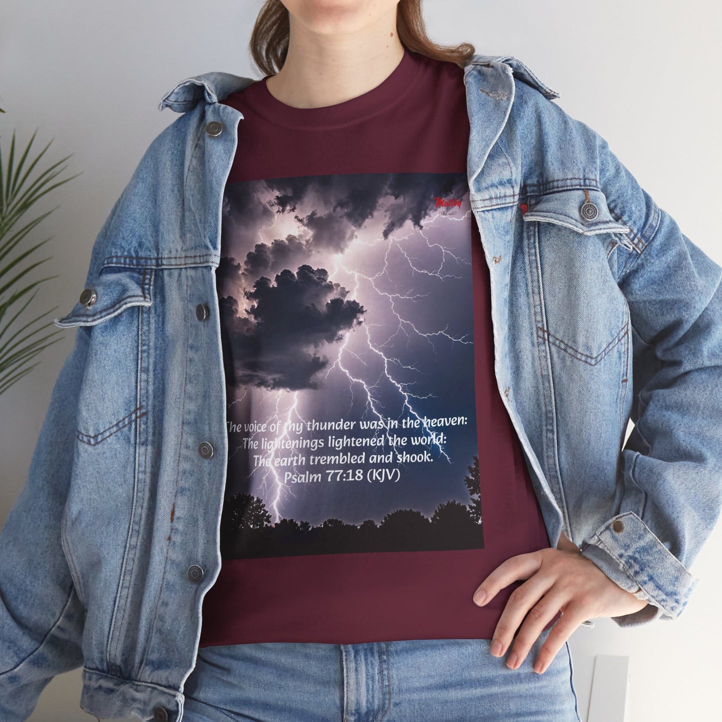 Lightning Style Thunder Unisex Heavy Cotton Tee