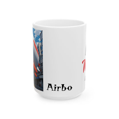 Matiby Airbo Ceramic Mug, (11oz, 15oz)