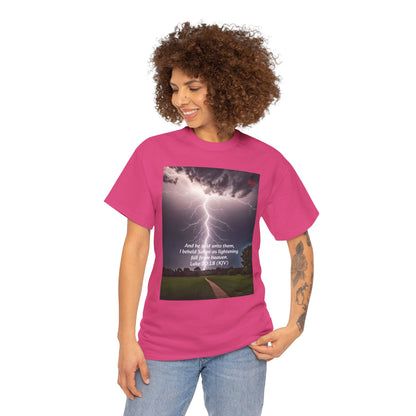 Lightning Style Satan's Fall Unisex Heavy Cotton Tee