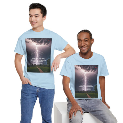 Lightning Style Satan's Fall Unisex Heavy Cotton Tee