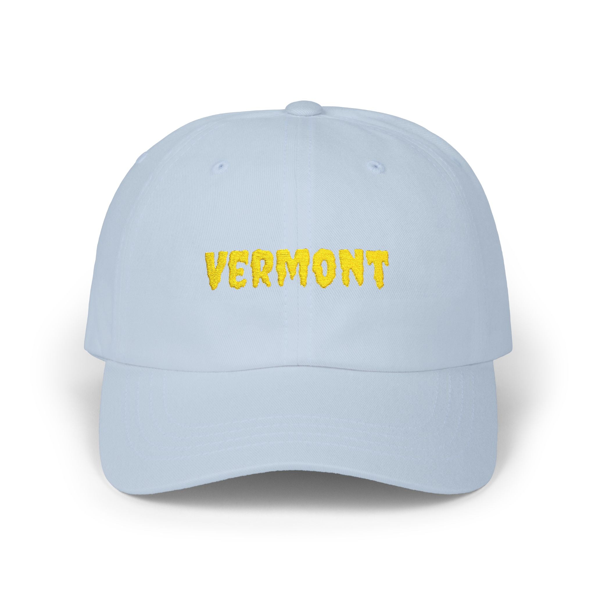Vermont United States of America Gold Embroidered Classic Dad Cap | VT 14th USA Baseball Hat