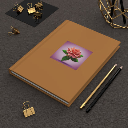 Rose Hardcover Journal Matte Light Brown