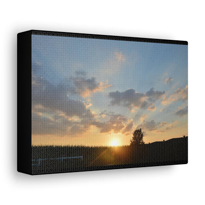 Sunset Black Canvas Gallery Wraps