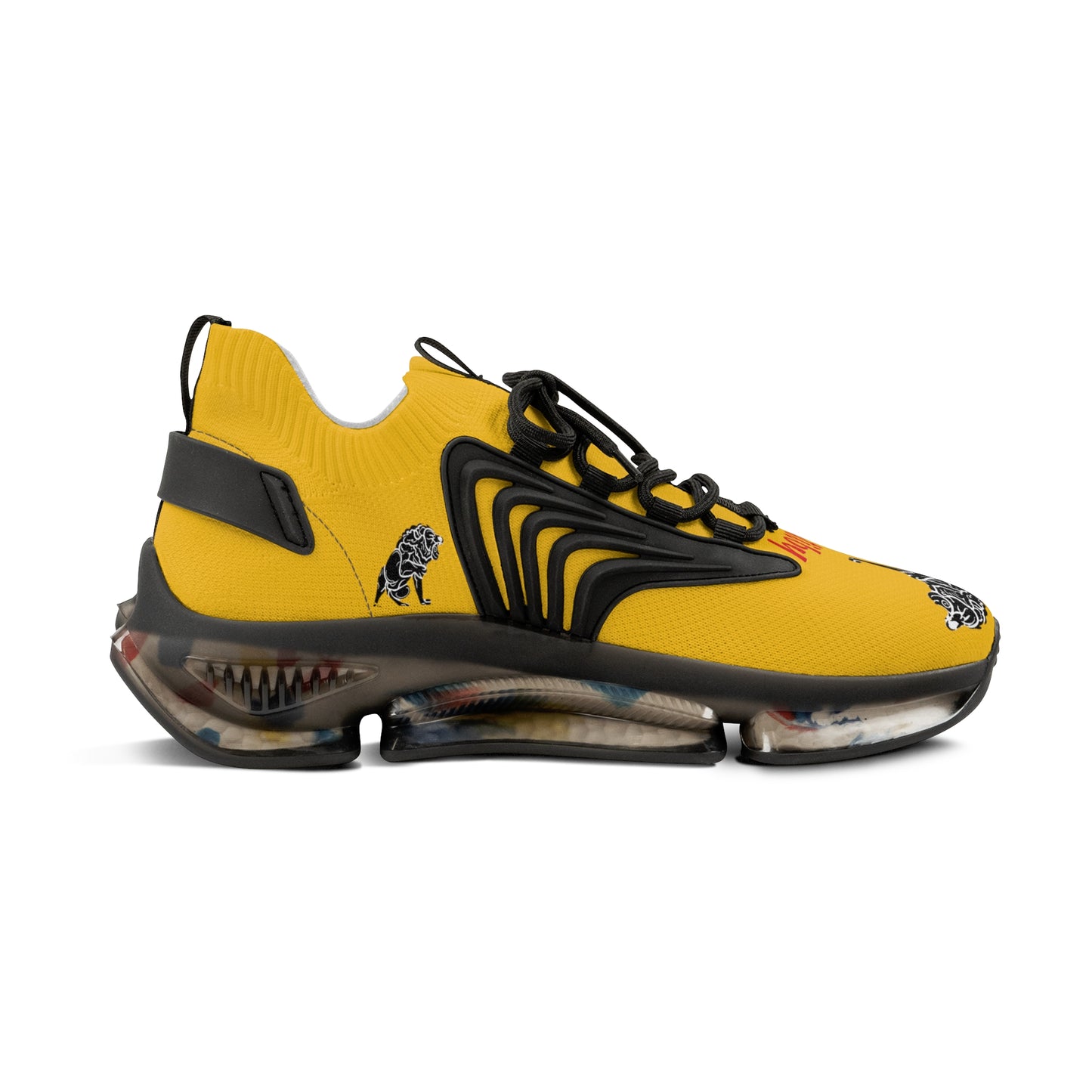 Men's Yellow Mesh Sneakers